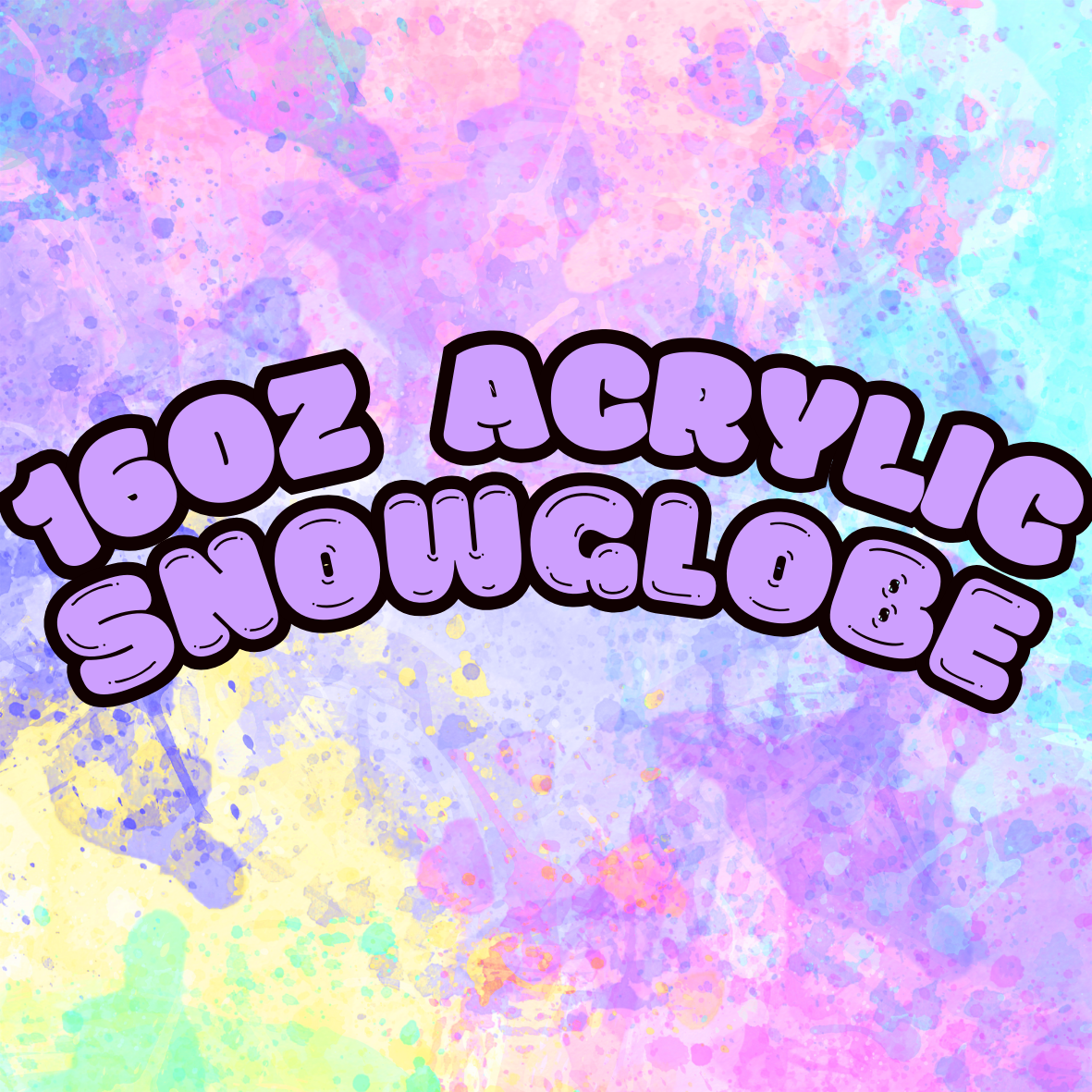 16oz Acrylic Snowglobes