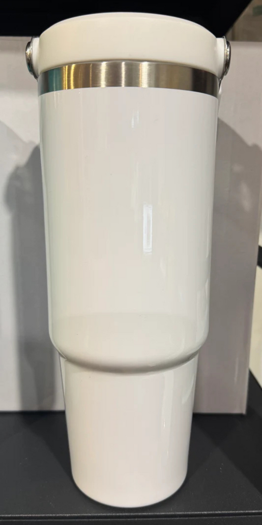 30oz Stainless Steel White