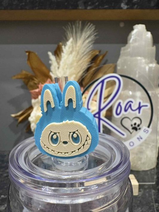 Blue Labubu Straw Topper