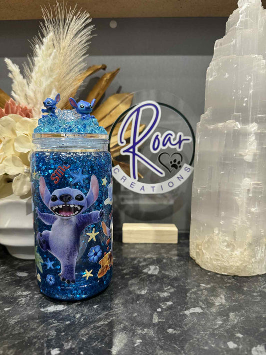 Acrylic Snowglobe Stitch with Decorated Lid